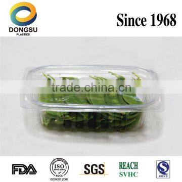 Newest Disposable plastic takeaway box for vegetable. competitive price and high quality for wholesale .