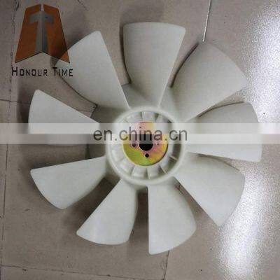 Excavator E200B fan blade for diesel engine S6K cooling Fan 4 holes 9 blades