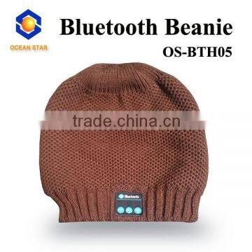 Acrylic bluetooth winter music hat beanie hat with speaker