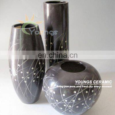 Hand made chinese modern ceramic flower vase sets for retail and wholesale