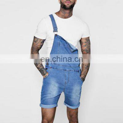 Bulk High Waist Slim Jeans Denim Clothes Blue Cotton Overalls Designer Bermuda Jean Overall for Men