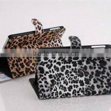 2015 China New Arrival Wholesale leather case smart cover for ipad mini, leopard smart cases for ipad mini