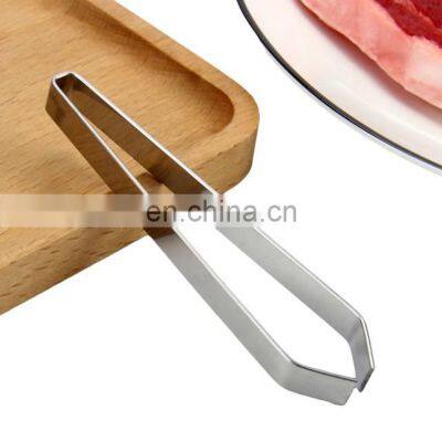 New Fish Bone Tweezers Stainless Steel Flat and Slant Tweezers Tongs Pliers Pincer Remover Tool Seafood Tools