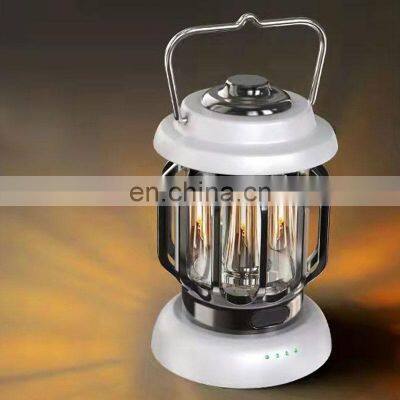 2022 Satisfying Atmosphere Outdoor Retro Rechargeable Small LED Decorations Multifunctional Camping Lamp photo-5