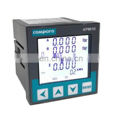 72*72mm Class 0.5s LCD display 3 phase digital panel multifunction power meter