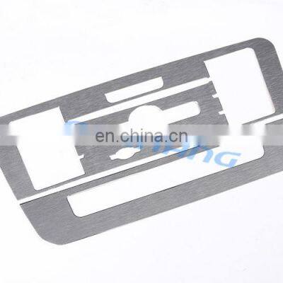 Silver CD Console Panel Trim Car Sticker For Mercedes Benz CLA 200 220 2014 2015 Accessory