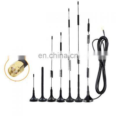 868~2700Mhz Spring GSM 3G 4G LTE Antenna With Male Connector Magnetic Base RG174 Cable / Beam Antenna photo-3