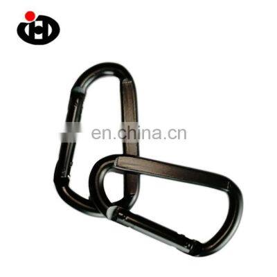 JINGHONG New Design Aluminum Alloy Black Small Mountaineering Buckle Snap Hook