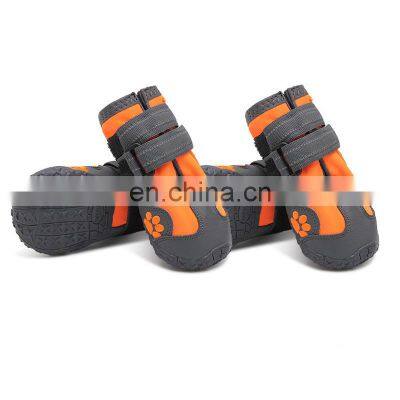 Big Soft Waterproof Nonslip Sole Pet Supplies Sports Walking Running Fashion Autumn Winter Custom Pet Boots Dog Shoes