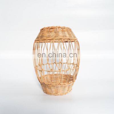 Unique Hot Sale Vintage Rattan Light Shade, Vintage Wicker Shade Light Lampshade Decor Vietnam Cheap Wholesale photo-3