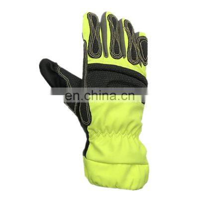 Firefighter Rescue Fire Resistant Heat Insulation Protection Sheepskin Safety Firemen Working Gloves photo-4