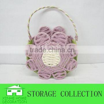 flower-shape handmade paper decoration colorful baskets