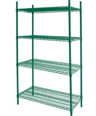 NSF Powder Coating Epoxy Resin Light Duty Metal Wire Shelving