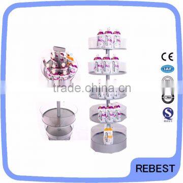 Supermarket crylic floor display stand