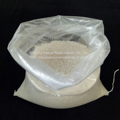 BOPP laminated woven sack of rice 25kg packaging 50 kg 100kg bags for food flour