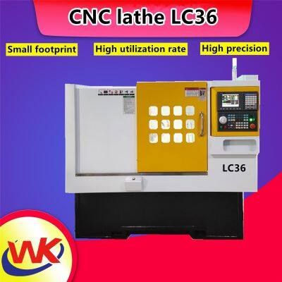 Slant Bed CNC Lathe With Bar Feeder Mini CNC Lathe Machine with Servo Turret CNC Lathe With Polygon Turning