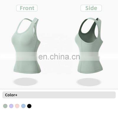 Women Yoga Wear Female Fitness Clothing Racer Back Gym Tank Top Running Sport Tank Top photo-4