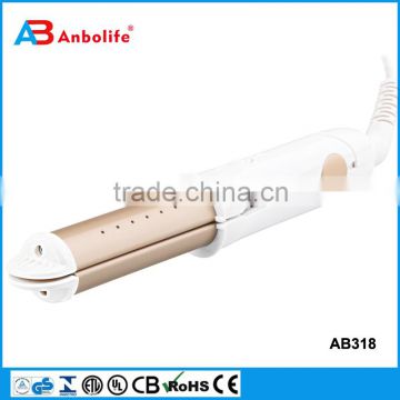 AB318 2 in 1 ceramic coating tong hair straightener hair curler