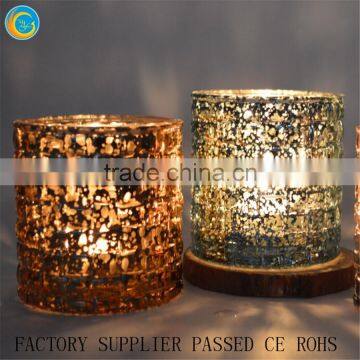 online glass studded votive candle holders colorful ripple glowing montage jars wedding patry deco gifts