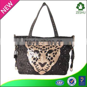 western style designer lady sequins handbags wholesale