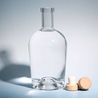 China Manufacturer Factory Price Empty 200ml 500ml 700ml 750ml Water Liquor Vodka Whiskey Selling Empty Glass Bottles photo-3