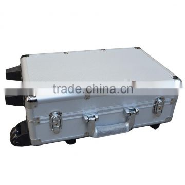 Hot Sales Small Size Sliver Aluminum Trolley Case