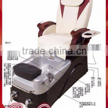 Beiqi Factory Direct Price Electric Luxury Pedicure Chair with Basin Footbath Massage Chair for Sale