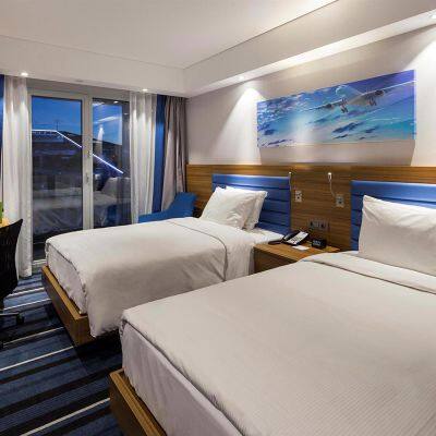 Modern Bedroom Furniture Storage Double Bed With USB Interface and Fabric Headboard Wooden Beds photo-5