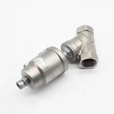 Angle Seat Valve ANSI Class 150 Flanged Limit Switch Air Filter SS304 SS316L CF8 Pneumatic Actuator Industrial Automation Valve photo-3