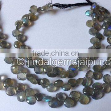 Wholesale Good Quality Labradorite Faceted Heart Beads