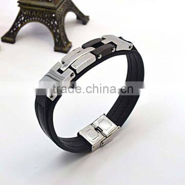China Jewelry Wholesales Leather Fashion Bracelet photo-4