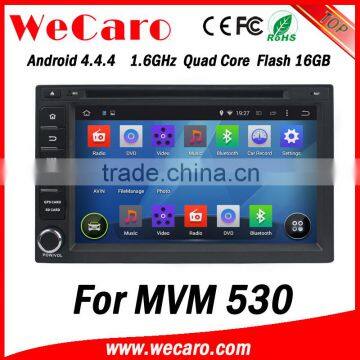 Wecaro WC-MC7232 Android 4.4.4 HD touch screen car dvd with gps radio for MVM 530 Wifi&3G