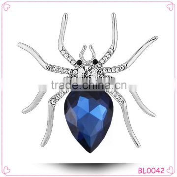 Fashion Alloy Blue Spider magnets and brooches