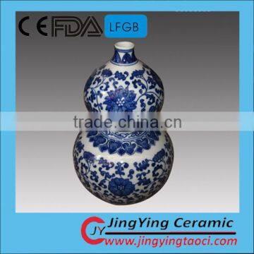 Antique design welcome the spring ceramic vase of blue and white for oversaes best sale