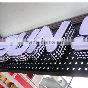 Acrylic embossing alphabet letter sign with LED light
