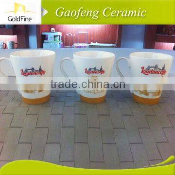 green advertising ceramic cup