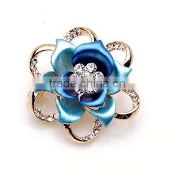 Classic Joker set Crystal rhinestone flower brooch