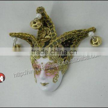 Decorative Hand Painted Ceramic Masquerade Face Mask Wall Decor photo-3