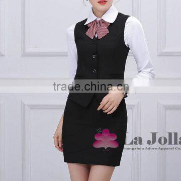 Custom Order!!! Japan Office Lady Uniform (short Skirt or Long Pants) Hotel Uniform for Waitress photo-3