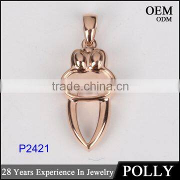 OEM Fashion Hollow Sterling Silver 925 Pendant Necklace photo-2