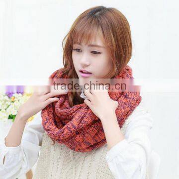 New Style Winter Men Women Fashion Colorful Infinity Acrylic Knit Hood Scarf photo-5