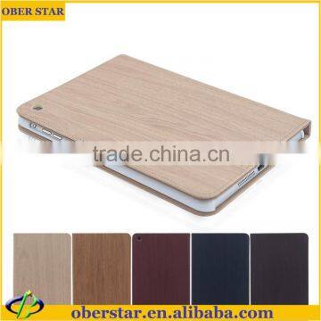 New Fashion Contracted Holster Wood Grain Series Leather Case For ipad 2/3/4