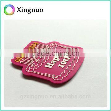 High quality embossed logo Silicone garment bag label