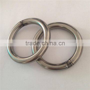 Custom size polishing stainless steel O wire wreath ring