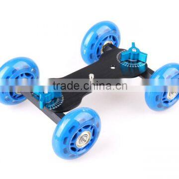 NEWER Tabletop Mobile Rolling Slider Dolly Car Skater Video Track Rail Camera photo-5