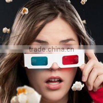 Red Blue Paper 3D Glasses, OEM Printing, Glasses 3D