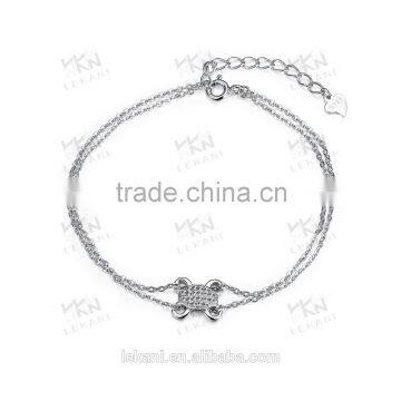 DIY Personalized 925 Pure Silver bangle bracelets for couples