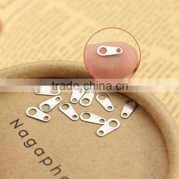 S841 Double holes stainless steel spacer bead, findings for stainless steel bracelet necklace