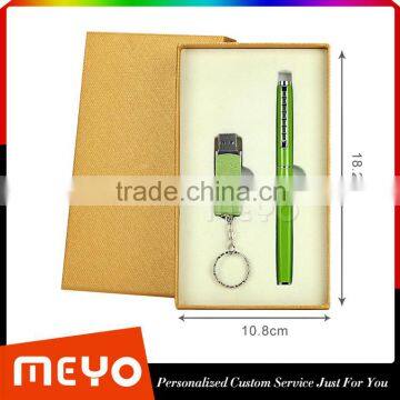 New Arrival Usb Key Disk With Chain and Capped Metal Touch Pen Gift Set photo-2