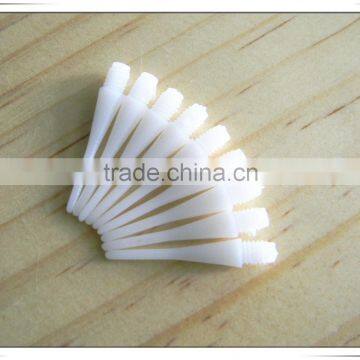 Soft plastic dart tips for dart machine game
